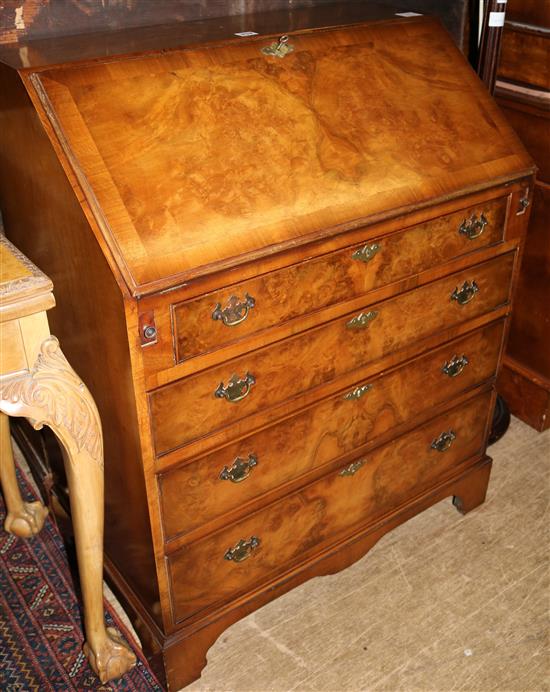 Reproduction walnut bureau